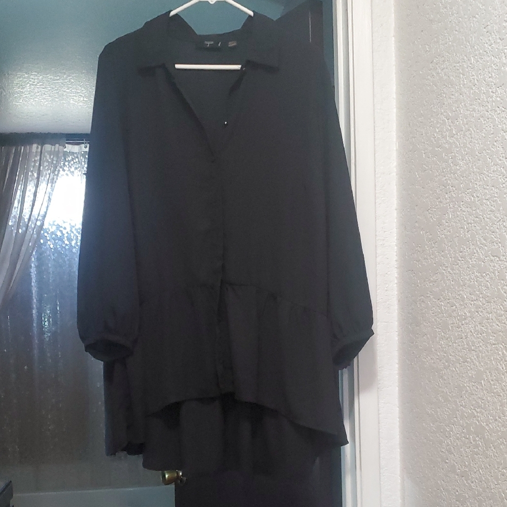 Tahari Black Blouse